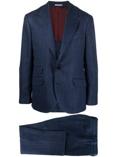 Brunello Cucinelli костюм с узором в елочку