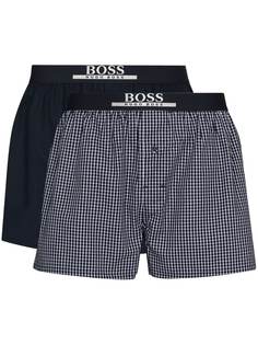 BOSS боксеры с логотипом на поясе