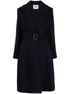 MSGM расклешенное пальто длины миди