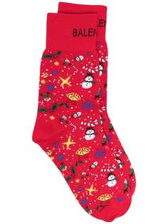 Balenciaga носки с принтом Christmas