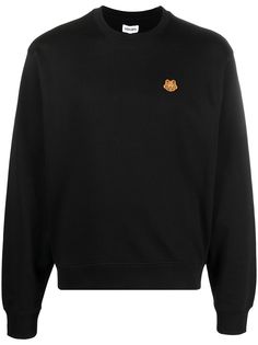 Kenzo толстовка с нашивкой Tiger