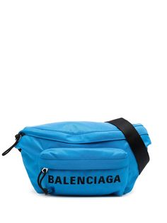 Balenciaga поясная сумка на молнии с логотипом