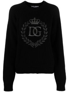 Dolce & Gabbana джемпер с вышитым логотипом