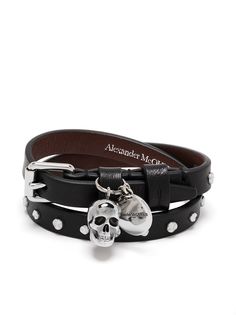 Alexander McQueen браслет с подвеской Skull