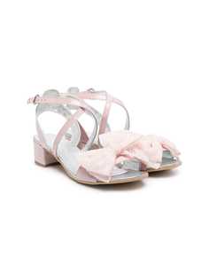 Monnalisa сандалии с бантами