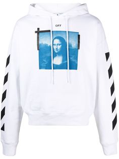 Off-White худи с принтом Mona Lisa и логотипом Arrows