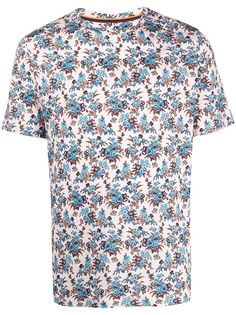 Paul Smith футболка с цветочным принтом