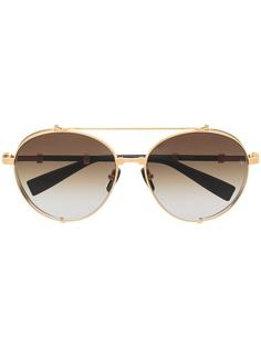 Balmain Eyewear солнцезащитные очки в круглой оправе