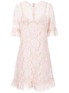 Dolce & Gabbana платье мини с цветочным кружевом