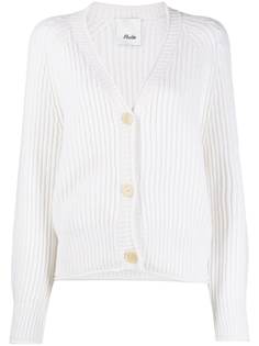 Allude кардиган в рубчик с V-образным вырезом