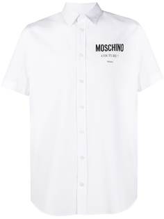 Moschino рубашка с короткими рукавами и логотипом