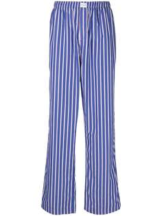 Balenciaga брюки в пижамном стиле в полоску
