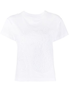See by Chloé футболка с короткими рукавами и вышивкой