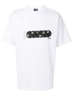 Stussy футболка с вышивкой Rollin