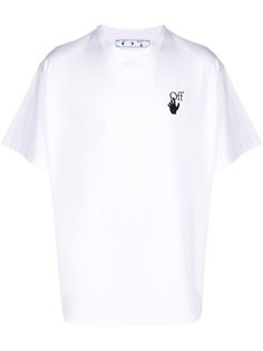 Off-White футболка с принтом