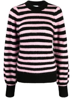 GANNI PULLOVER STRIPED