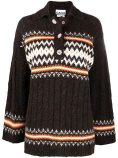 GANNI OVERSIZED BLOUSE