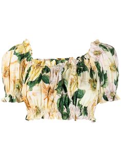 Dolce & Gabbana укороченный топ с открытыми плечами
