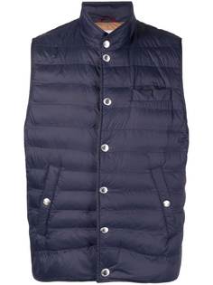 Brunello Cucinelli дутый жилет на молнии