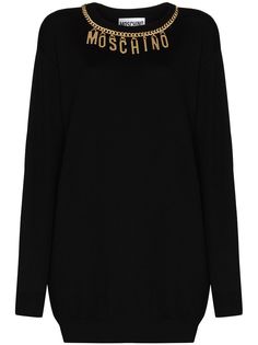 Moschino платье мини с логотипом