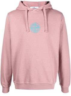 Stone Island худи с кулиской и логотипом
