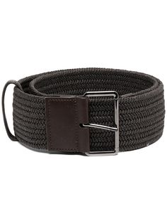 Brunello Cucinelli плетеный ремень с декором Monili