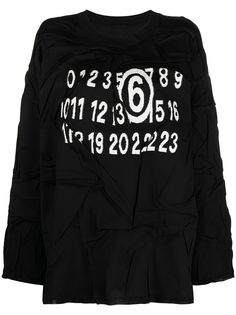 MM6 Maison Margiela толстовка с жатым эффектом