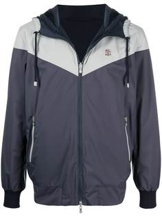 Brunello Cucinelli двусторонняя куртка с капюшоном