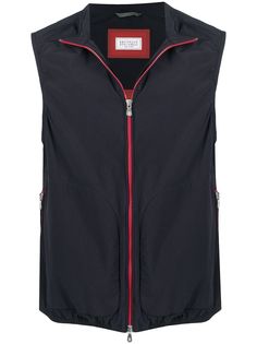 Brunello Cucinelli жилет с контрастной молнией