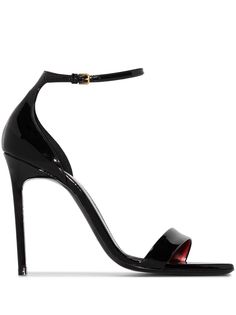 Saint Laurent босоножки Amber 105 с ремешком на щиколотке