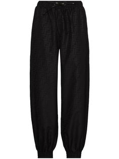 Fendi спортивные брюки с логотипом FF