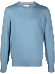 Brunello Cucinelli джемпер тонкой вязки с круглым вырезом
