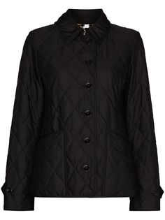 Burberry стеганая куртка-рубашка