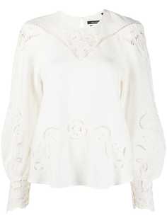 Isabel Marant топ Emmett с кружевом