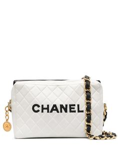 Chanel Pre-Owned стеганая сумка на плечо 1991-го года с логотипом