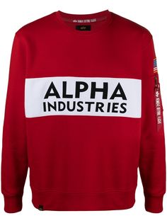 Alpha Industries двухцветная толстовка с логотипом