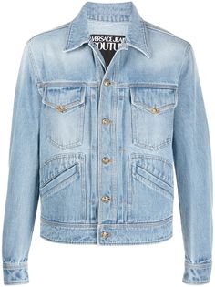 Versace Jeans Couture джинсовая куртка с декоративной строчкой