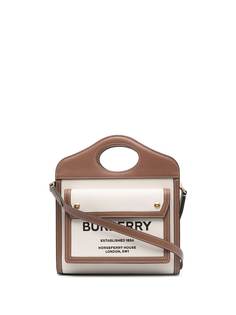 Burberry двухцветная мини-сумка Pocket
