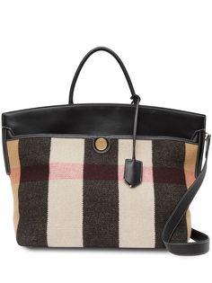 Burberry сумка-тоут Society в клетку Vintage Check