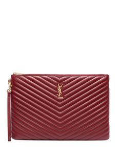 Saint Laurent стеганый клатч