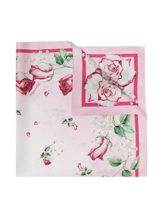 Monnalisa платок с цветочным принтом