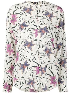 Isabel Marant Étoile рубашка с цветочным принтом и длинными рукавами