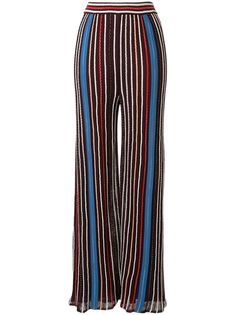M Missoni брюки в полоску с завышенной талией
