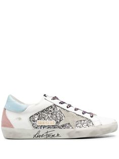 Golden Goose кеды Superstar с блестками