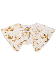 GANNI воротник с принтом