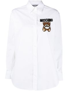 Moschino рубашка Teddy Bear с бисером