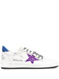 Golden Goose кеды на шнуровке с нашивками