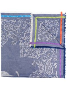 Etro шарф с принтом пейсли