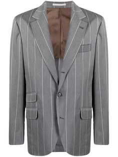 Brunello Cucinelli пиджак в тонкую полоску