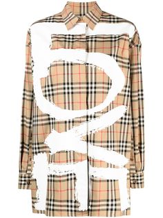 Burberry рубашка в клетку Vintage Check